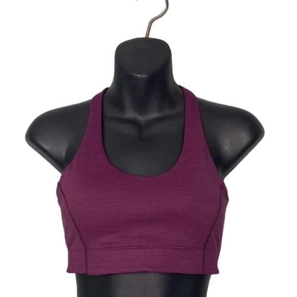 Outdoor Voices Doing Things Bra In Eggplant Purple Size Small - Picture 1 of 5